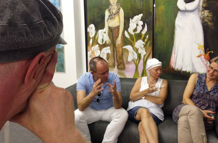 Gipfeltreffen im Alm mit Kunstsalon