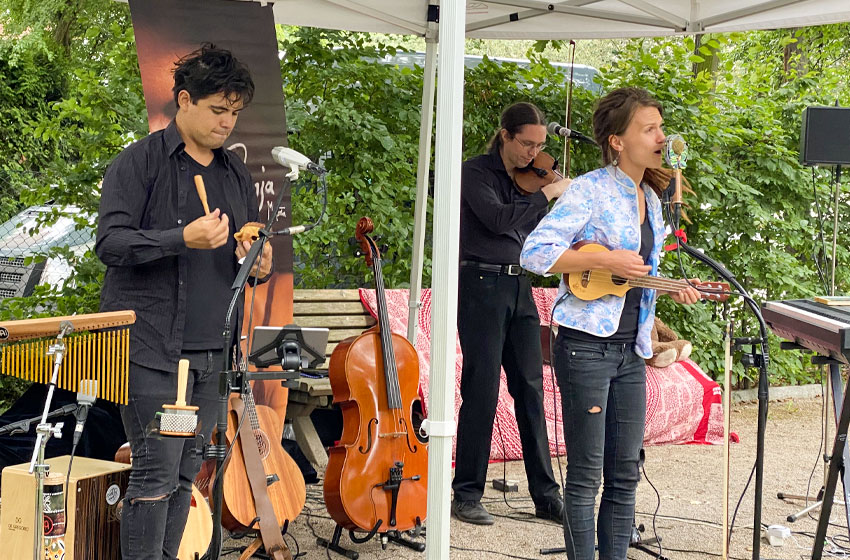 Worldpop mit Ronja und Fede